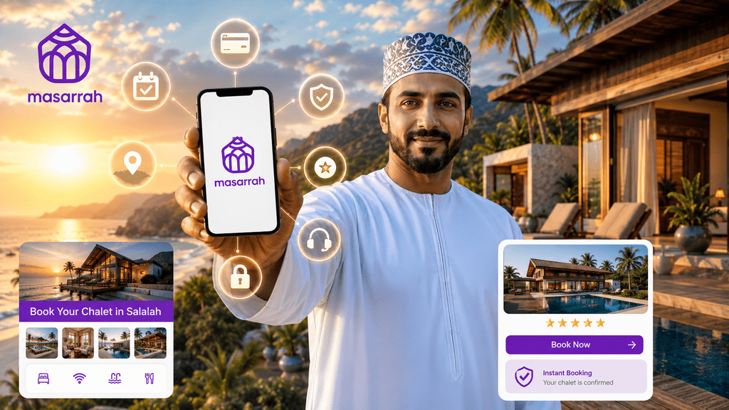 لماذا يعد حجز شاليهات صلالة عبر التطبيقات الخيار الأكثر أمانًا مقارنةً بالحجز المباشر؟